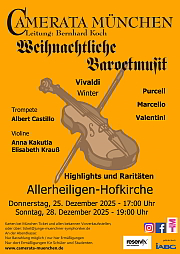 Camerata Weihnachtskonzert 2024 Vorderseite